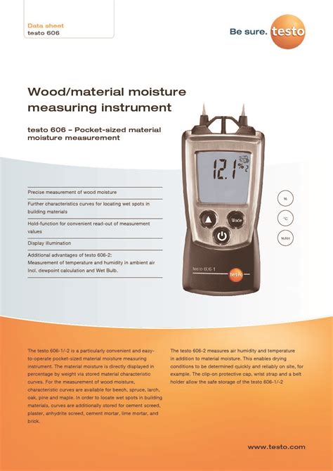 testo 606 moisture meter manual|testo 606 1 review.